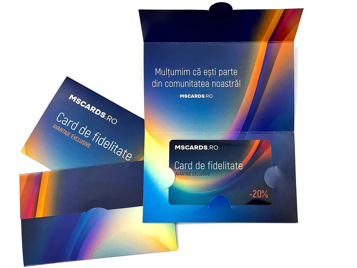 Cartes en plastique imprimées